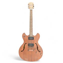 Washburn HB-32DM hollow body electric guitar, in distressed matte finish, serial no. SI070...