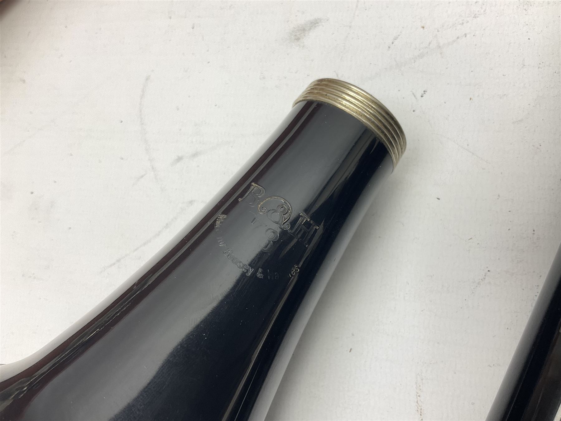 John Packer JP121 Mk.IV five-piece clarinet, serial no.12109992; in original case; and B & H 78 four-piece clarinet, serial no.1107309; cased (2)