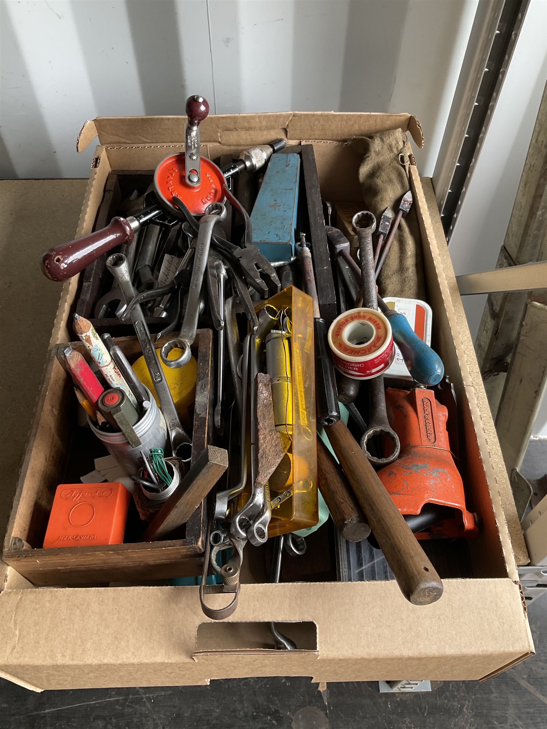 Selection of tools, spanners, saw blades and other tools - THIS LOT IS TO BE COLLECTED BY APPOINTMENT FROM DUGGLEBY STORAGE, GREAT HILL, EASTFIELD, SCARBOROUGH, YO11 3TX