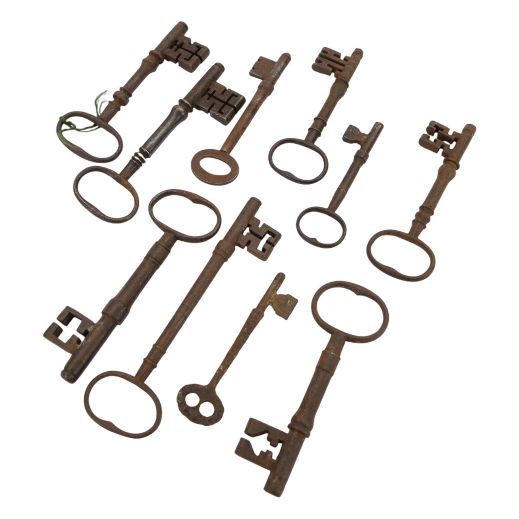 Collection of Antique and later iron keys 