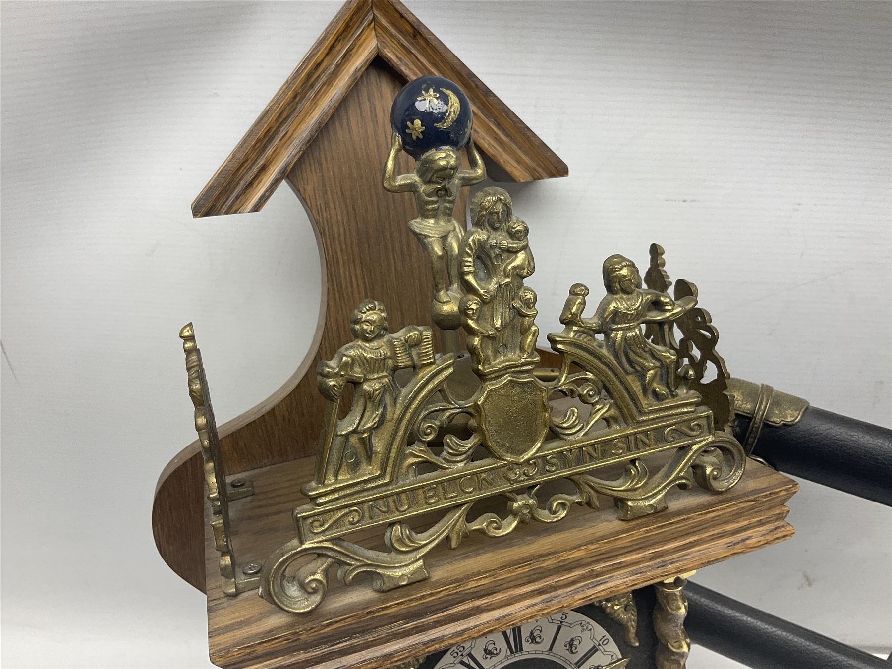 Modern sword set and wall clock