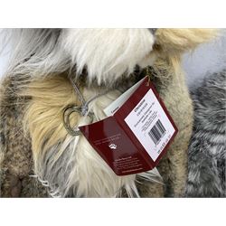 Four Charlie Bears, comprising Christine CB181832B, Marshmallow CB161616, and Savoury Pudding CB625096, each designed by Isabelle Lee, each with tags, plus one example CB151535B lacking tag 