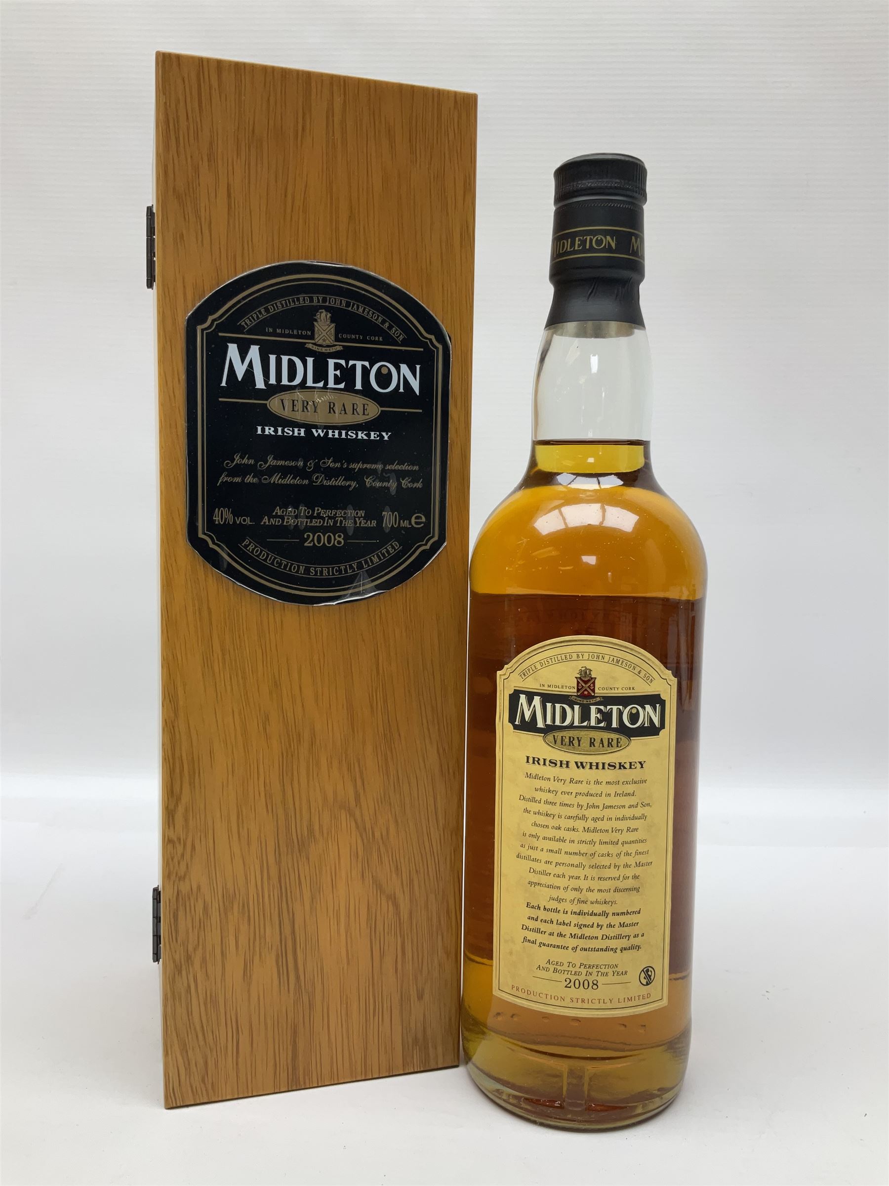 Midleton, 2008, Very Rare Irish Whiskey, 700ml, 40% vol, in presentation box