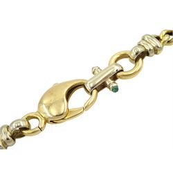 14ct gold curb link chain necklace, stamped 585