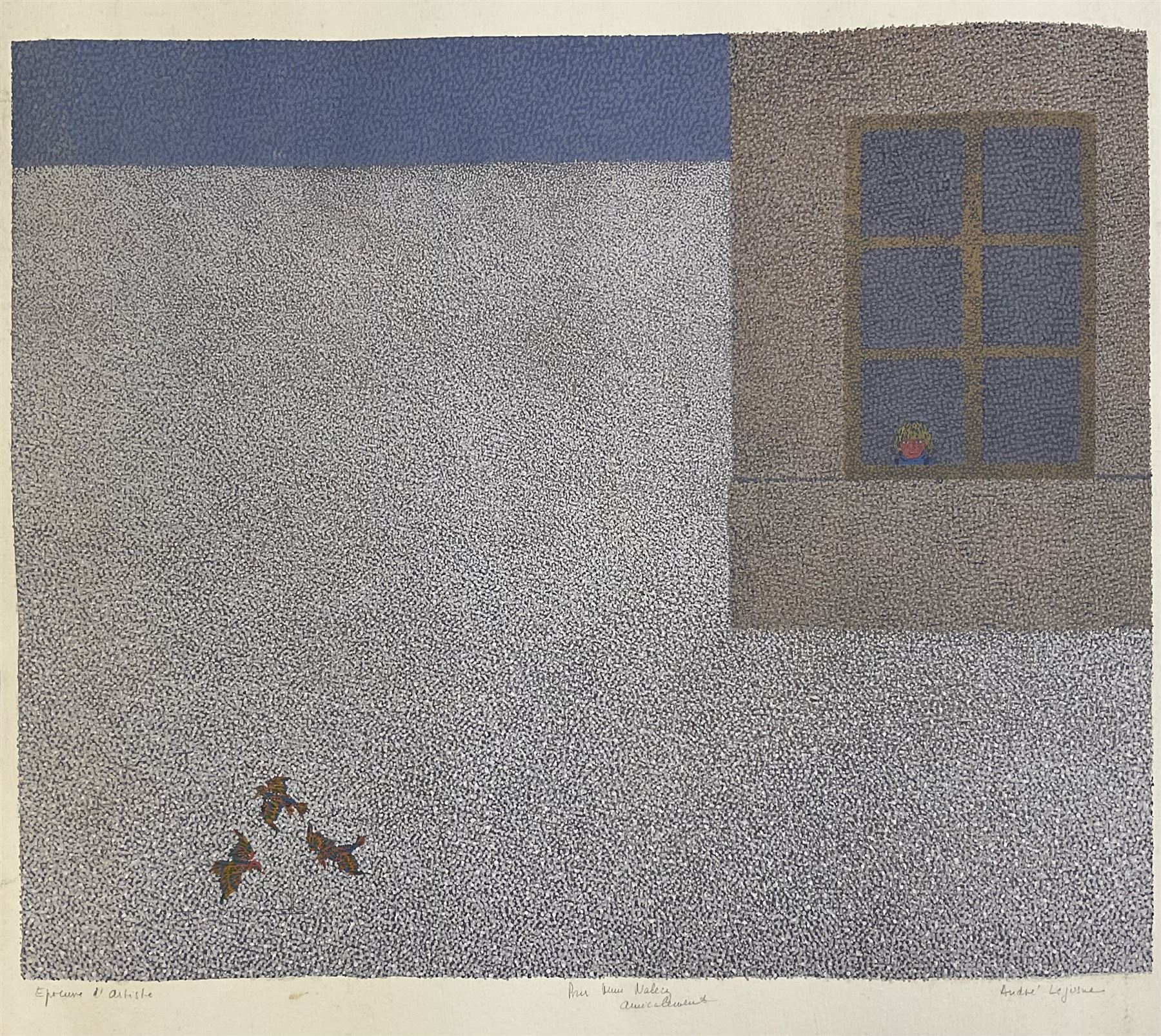 André Lejosne (French 1929-?): L'Enfant | Paintings, Drawings