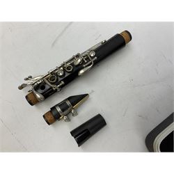 Selmer 'Student Console' clarinet, in case