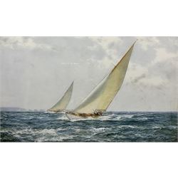 Montague Dawson (British 1895-1973): 'Sea Breezes', limited edition colour print signed in pencil with blind stamp 45cm x 76cm