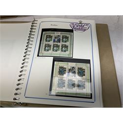Stamps, mostly commemorating Royal events, including the Royal Wedding of H.R.H. The Prince of Wales and Lady Diana Spencer, 80th Birthday of Her Majesty Queen Elizabeth The Queen Mother etc, housed in nine folders
