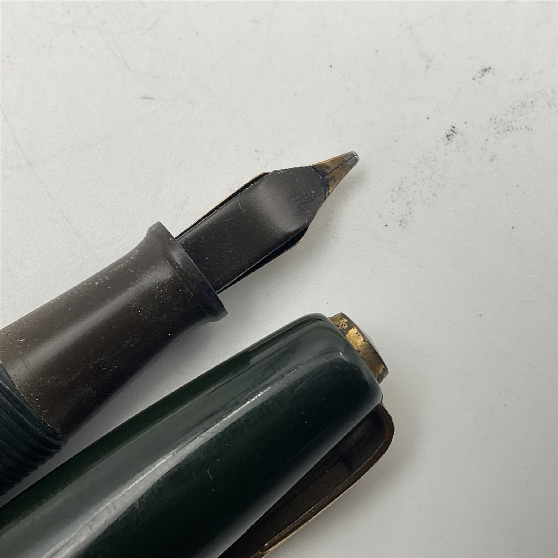 Five Waterman's fountain pens, to include Ideal, 152V, 701 etc, four with 14ct gold nibs