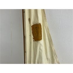 Pond yacht - Games Industries 'Albatross' Racing Yacht with blue painted hull with working rudder, simulated planked deck and single sail L91cm H153cm 