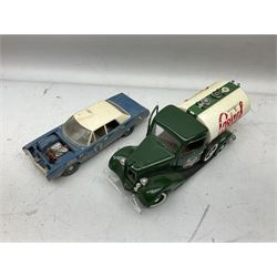 Collection of diecast models and other toy vehicles, to include Majorett 82 Performant, Solido Castrol truck, Corgi truck, Matchbox lorry etc, in two boxes