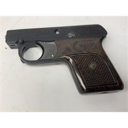 Webley Mark III .22 Sports Starting Pistol, top venting, with bakelite grips, boxed with instructions; and a reproduction Georgian Tower flintlock blunderbuss (2)
