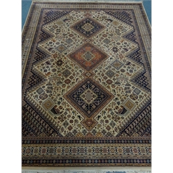  Turkish style beige ground rug, 366cm x 275cm  