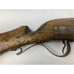 SHOTGUN CERTIFICATE REQUIRED - Modern 20-bore matchlock muzzle loading Civil War type musket, with 92.5cm(36