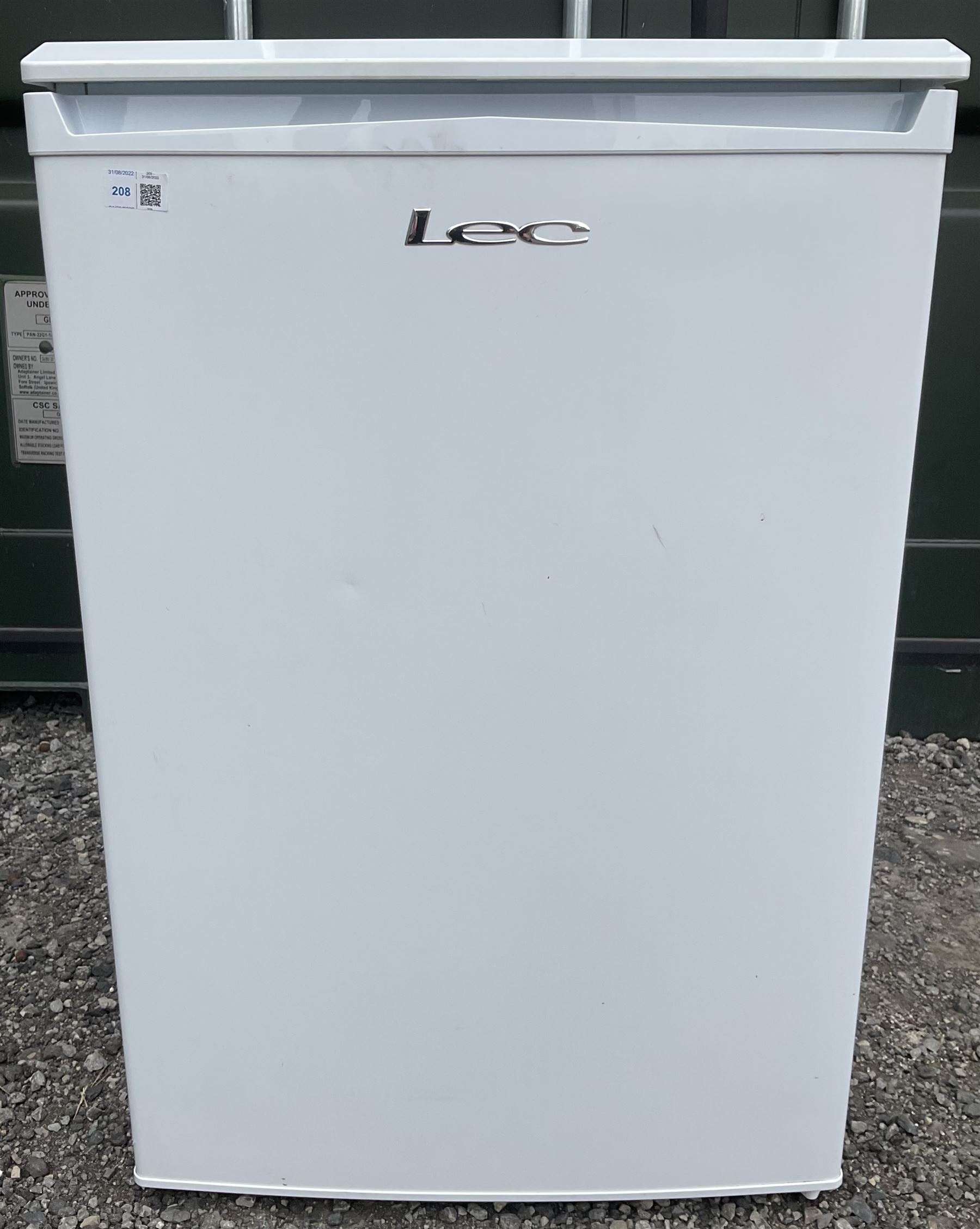  LEC R5517W/S/B, White under counter fridge with Ice Box - THIS LOT IS TO BE COLLECTED BY APPOINTMENT FROM DUGGLEBY STORAGE, GREAT HILL, EASTFIELD, SCARBOROUGH, YO11 3TX