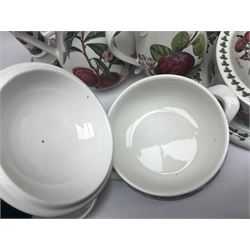 Three Portmeirion soup tureens with covers and ladles, together with vases, large bowls and other Portmeirion items
