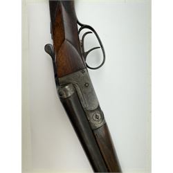 SHOTGUN CERTIFICATE REQUIRED - foreign 12-bore double trigger side by side double barrel shotgun serial no.1147 