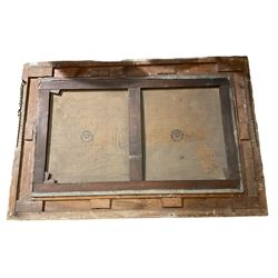 Richard Elmore (British 1818-1898): ‘Shanklin Cove Isle of Wight’, oil on canvas signed titled and dated 1867, 74cm x 125cm in impressive 19th century gilt frame