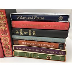 Folio Society - nineteen volumes including Life, The Dead Sea Scrolls, The World of the Odysseus, The Trial of the Templars, etc