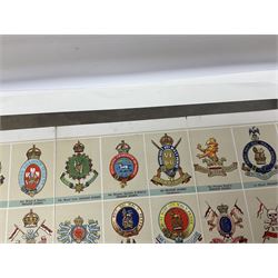Large poster entitled 'Crests and Badges of the British Army in Daily Use 56 x 86cm; together with twenty-five colour prints of military interest including Crimean War, Boer War, WW2 etc; various sizes; all unframed