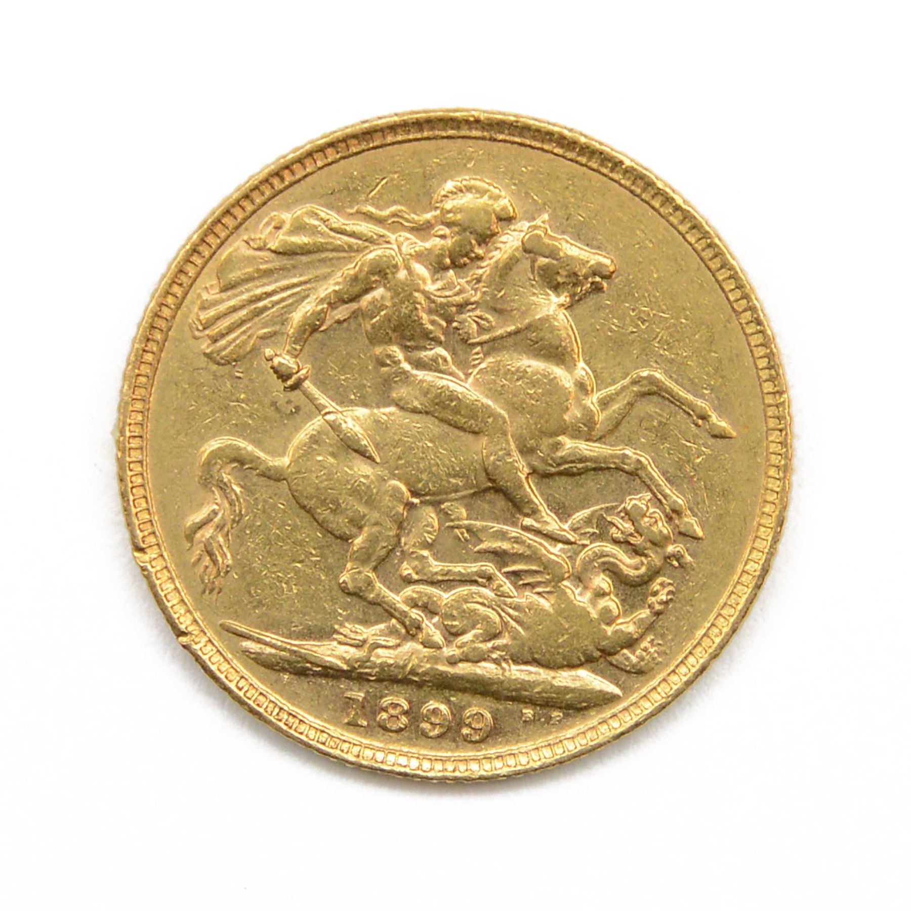 Queen Victoria 1899 gold full sovereign coin, Perth mint