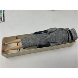 Two 1960s Mattel Barbie fashion dolls - 'Ski Queen' and 'Career Girl'; each in original decorative box with paperwork; and a quantity of Mattel and other fashion doll clothing