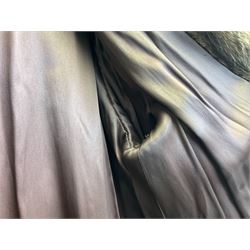 Full length ladies Musquash fur coat, lined, approx size medium / 10-12