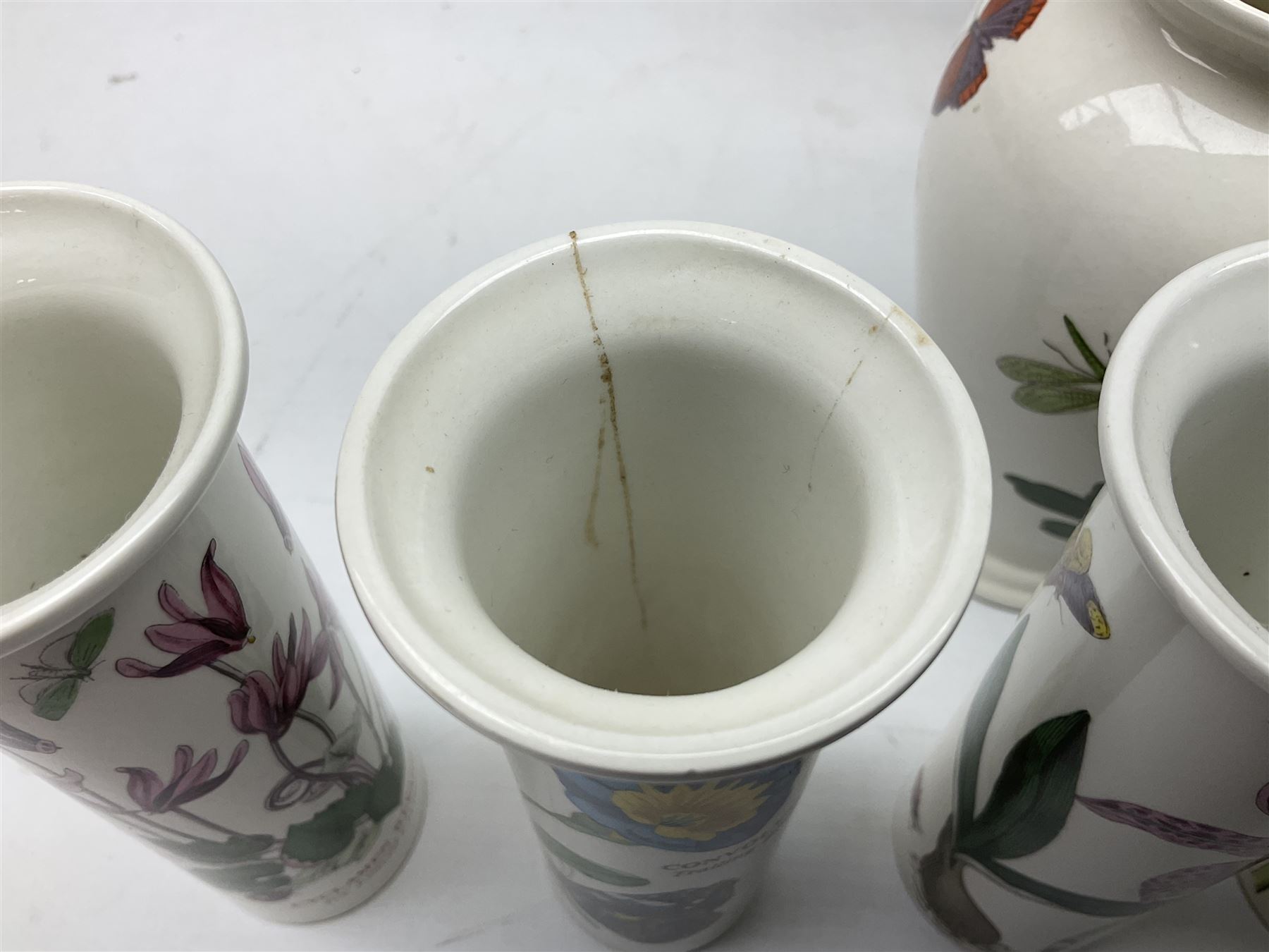 Quantity of Portmeirion The Botanic Garden pattern storage jars of various sizes, planters, vases etc (approx 47)  