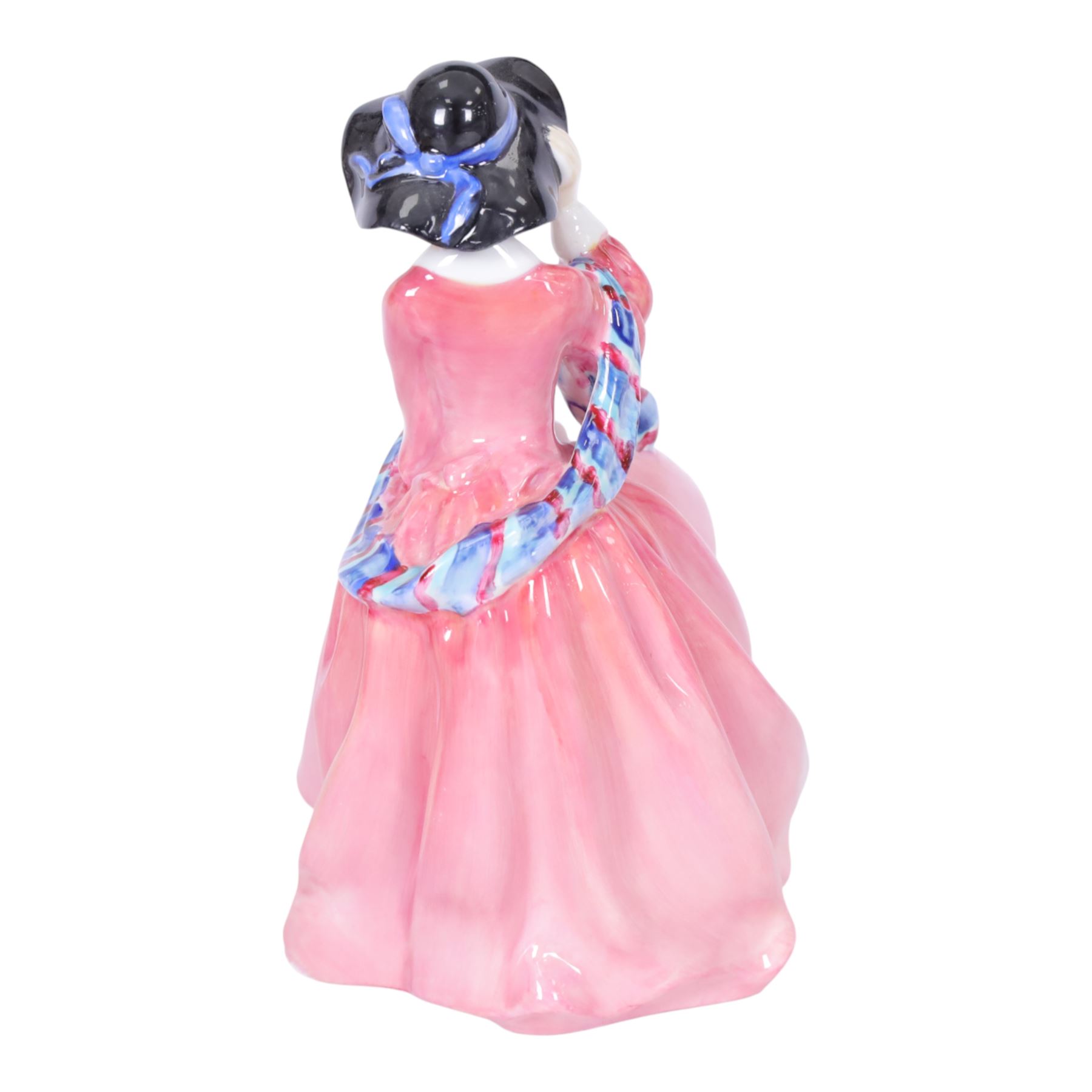 Six Royal Doulton figures, comprising Victorian Lady HN728, Top of the Hill in two colourways, HN1833 HN1849 and Autumn Breeze in three colourways HN1913, HN2131 and HN3736