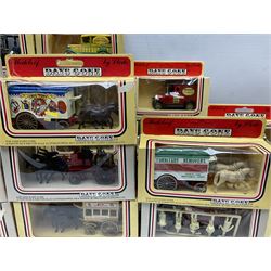 Fifty-two 1980's Days Gone/ Lledo die-cast models including Horse and Carts, all boxed (52)