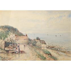 English School (19th/early 20th century): 'Runswick Bay', watercolour unsigned and titled ...