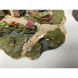 Sixteen Lilliput Lanes, to include The Golden Jubilee, Round Tower - Windsor Castle, Castle of the Golden Chalice, Travellers Rest, with box and deed,  Summer Days, Sunshine Creek, Writing with Lewis Carol, with box and deed,  etc 