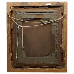 Follower of Frans Hals (Dutch c.1580-1666): Head and Shoulders Portrait of a Laughing Boy in Cavalier Hat, 18th century oil on canvas unsigned 53cm x 42cm