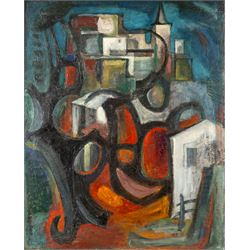 Tony Bartl (Czech 1912-1998): 'Spanish Landscape', oil on canvas signed and indistinctly d...
