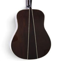 Yamaha FG-1200J acoustic guitar, made in Taiwan circa 1976, serial no. 60714221, with mother of pearl inlay to body, finger board and back, contained within a fitted hardcase, L103cm