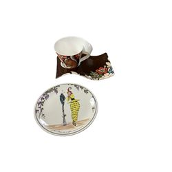 Villeroy & Boch wave cup and saucer, together with Villeroy & Boch design plate no 1900