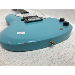 Epiphone Junior Model electric guitar in blue, serial no.C197013908 L98cm