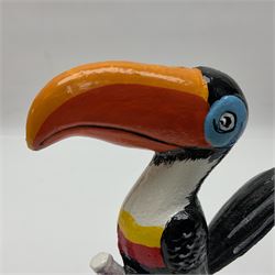 Cast iron reproduction Guinness toucan, H17cm  