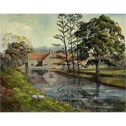 Stan Hepples (British 20th century): North Yorkshire River Scene, possibly Brompton-by-Sawdon, oil on board signed and dated '79, 55cm x 70cm