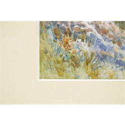 Charles Edmund Rowbotham (British 1856-1921): 'Gulf of Amalfi - Italy', watercolour signed 45.5cm x 27cm