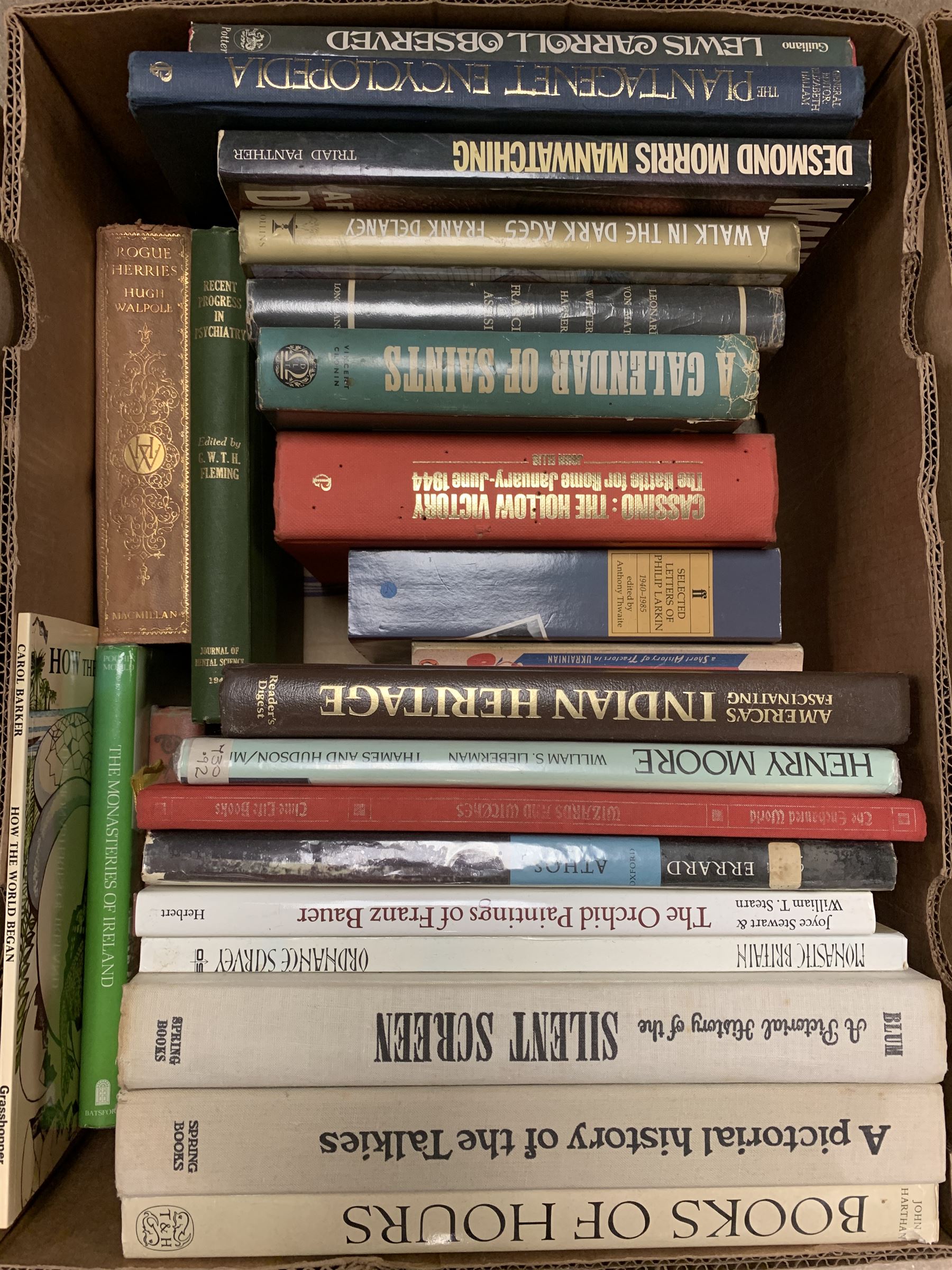 Three boxes of miscellaneous books.
