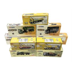 Corgi Classics - four Whisky Collection die-cast models, Nos.11401, 20801, 21303 & 26001; two Brewery Collection models, Nos.15202 & 20901; and three Building Britain Series, Nos.13904, 14401 & 14501; all boxed (9)