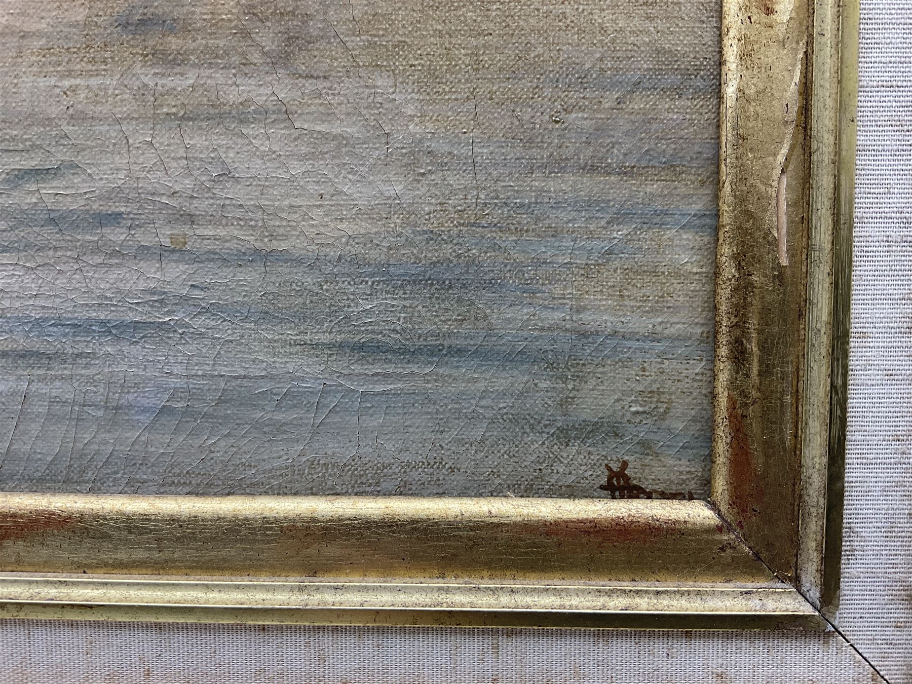 Joel Owen aka Francis E. Jamieson (British 1895-1950): Returning Home, oil on canvas signed 47cm x 72cm 