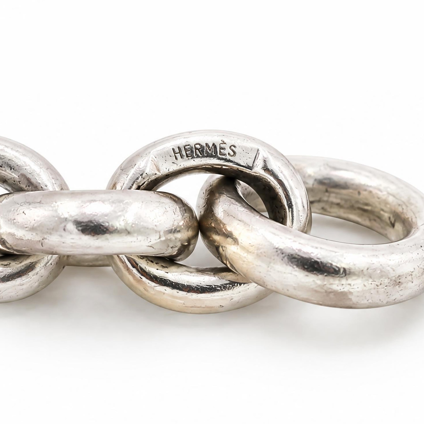 Hermès Crescendo silver bracelet, boxed