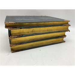 Views of the Seats of Noblemen and Gentlemen in England, Wales Scotland and Ireland from Drawings by J.P.Neale pub. London 1821-1821, with engravings, half calf, in four volumes