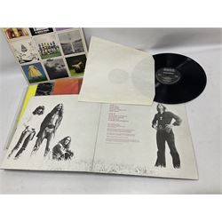 Collection of Rock, Punk and Pop vinyl LP records, including Tyrannosaurus Rex A Beard of Stars, Black Sabbath Paranoid, Derek & The Dominoes Layla, David Bowie Lodger, Kraftwerk Computer World, The Police Zenyatta Mondatta, etc