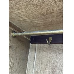 Late Victorian walnut triple combination wardrobe, projecting moulded and dentil cornice, central shaped bevelled mirror glazed door, cartouche and curled leaf carved panels over figured walnut veneered panels, fitted with drawer to base, on bracket feet