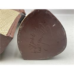 Leonard Stockley; two studio pottery figures modelled as a king and queen, both signed beneath,  H35cm