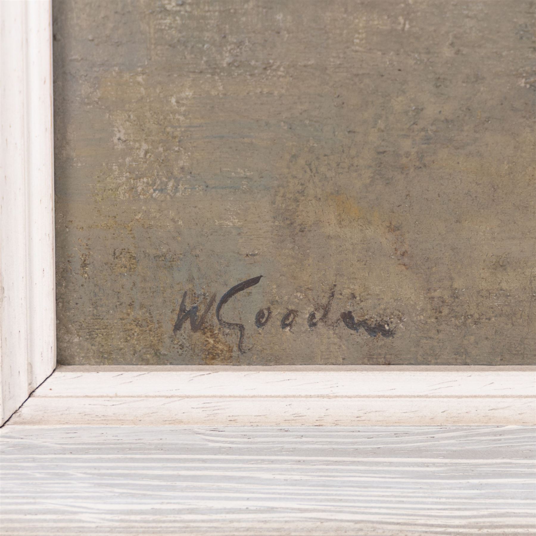 Walter Goodin (British 1907-1992): Fishing Boats in Bridlington Harbour, oil on board signed 72cm x 92cm