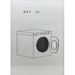 David Shrigley OBE (British 1968-): 'Get In', offset lithographic poster 69cm x 49cm